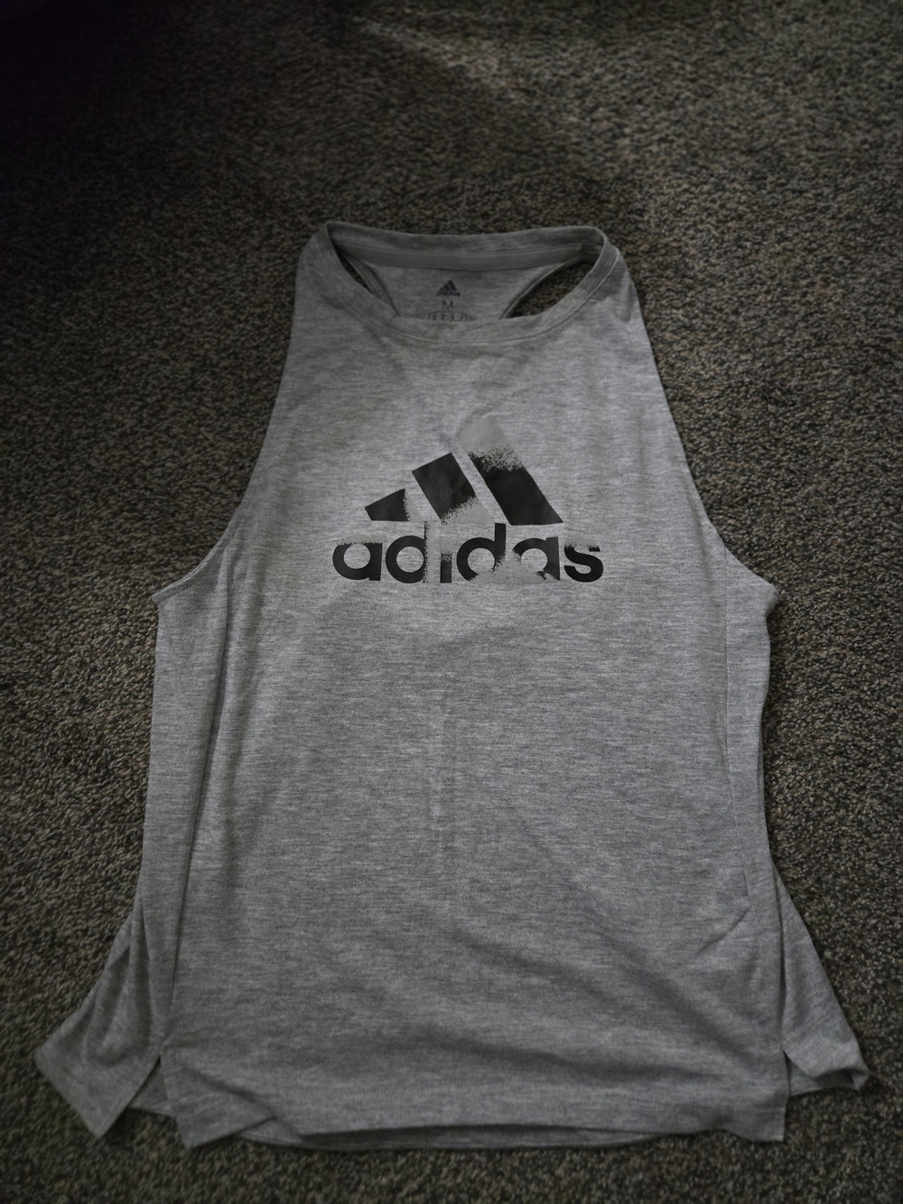 Adidas Gray Logo Tank Top